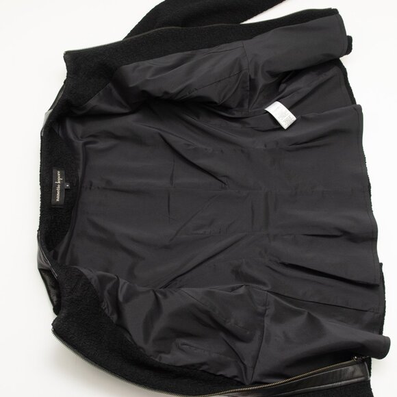Nanette Lepore Jacket Leather Classic Tailored Textured Black Size 4 - Picture 7 of 7